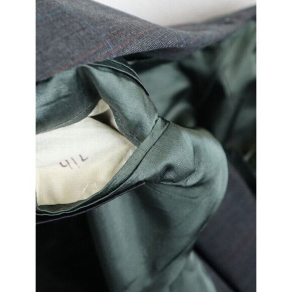 VINTAGE MEN'S GRAY PLAID BLAZER JACKET SPORT COAT - PALM BEACH - SIZE 41L - Picture 8 of 10